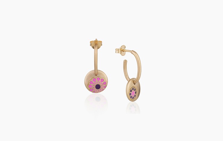 MY MUSE GLORY ENAMEL MINI EARRINGS